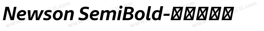 Newson SemiBold字体转换